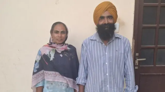  మన్‌ప్రీత్ సింగ్, భార్య రాజ్‌విందర్ కౌర్‌