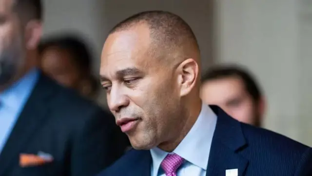 Aworan Hakeem Jeffries Olori ọmọ ẹgbẹ Democrat 