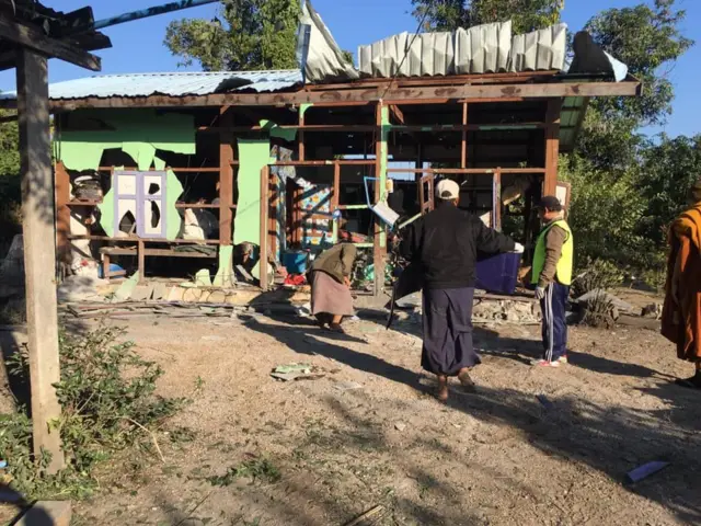 အုန်းကြောရွာ လက်နက်ကြီးကျမှုကြောင့် ဇနီးမောင်နှံ နှစ်ဦးသေဆုံး