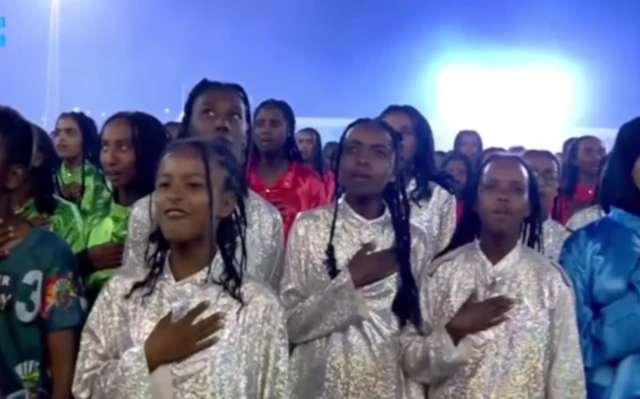 ኣብቲ ክርስዕዎ ዘይክእሉ ድሙቕ ጽንብል ዝተሳተፉ መንእሰያት ሃገራዊ መዝምሮም እናዘመሩ