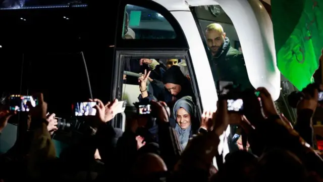 Prisioneros palestinos liberados 