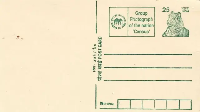 India, Cencus, Postcard, Stamp, Nation, People
