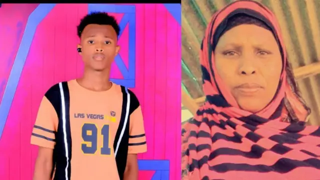 Siciid Farxaan Cartan wuxuu la socday hooyadiis Foos Aadan nuur markii la tooganayey