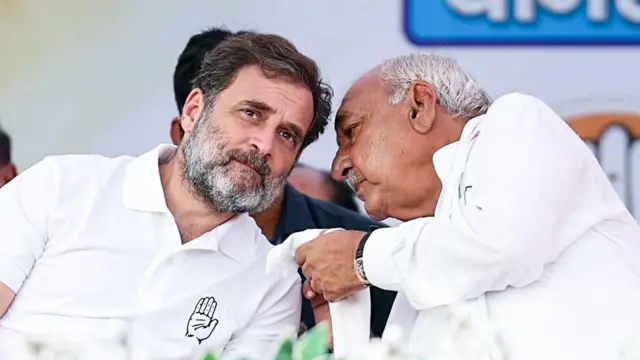 भूपेंद्र सिंह हुड्डा के साथ राहुल गांधी 