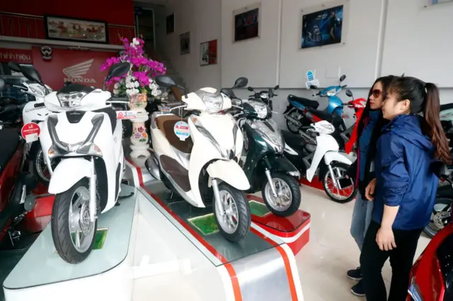 Một cửa hàng Honda tại Việt Nam