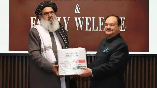 د طالبانو حکومت د عامې روغتیا وزیر نورجلال جلالي د بهرنیو مرستو جلب په موخه تېره ډېسمبر میاشت کې هند ته هم تللی و او په دې سفر کې یې د هند د روغتیا وزیر جګت پراکاش ندا سره کتلي و