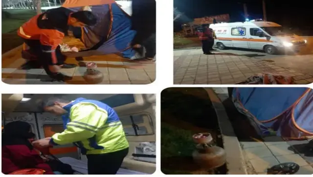  نجات مسافران نوروزی از داخل چادر