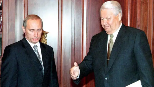 पुतिन आणि येल्तसिन