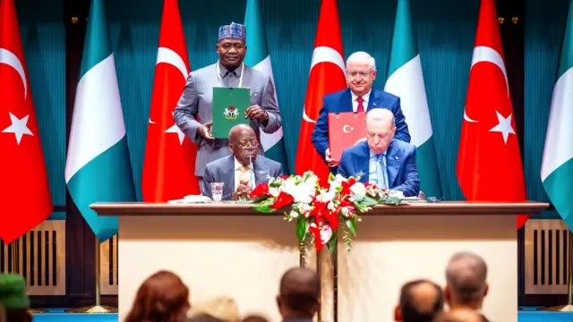 Nigeria and Turkey president and officials sign bilateral agreements