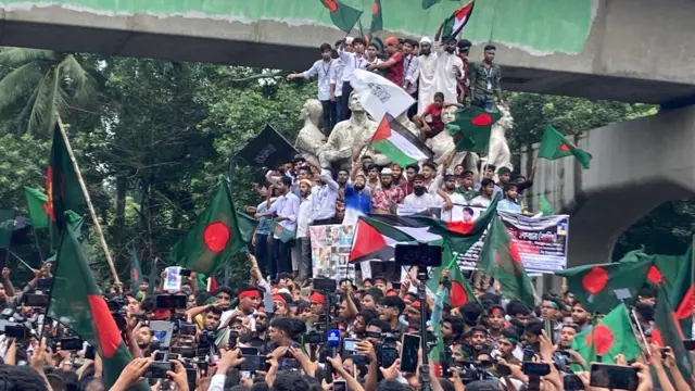 বৈষম্যবিরোধী ছাত্ররা গত পাঁচই সেপ্টেম্বর ‘শহীদী মার্চ’ কর্মসূচি পালন করে