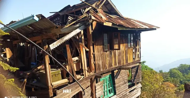 မင်းတပ်မြို့က လေကြောင်းဗုံးကြဲခံရတဲ့ နေရာ