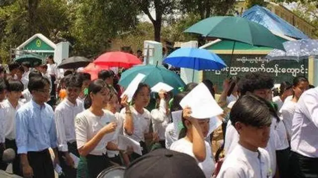 ၂၀၂၄-၂၅ ခုနှစ်စာမေးပွဲဖြေဆိုခဲ့ကြတဲ့ ကျောင်းသားကျောင်းသူတွေ