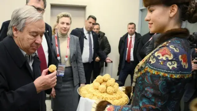 БМТ Бош котиби Гутерриш Қозонда