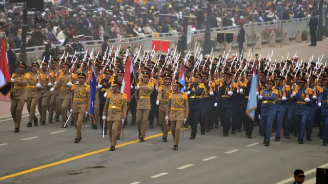 ভারতের প্রজাতন্ত্র দিবসের প্যারেডে মিশরের বাহিনী