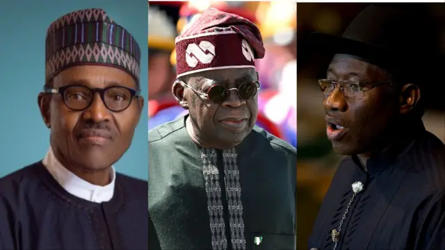 Aworan Buhari, Tinubu ati Jonathan