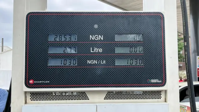 Farashin man fetur a Abuja tun watan Oktoba