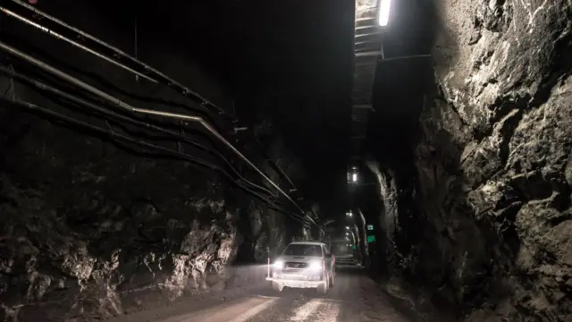 Terowongan penyimpanan limbah bahan bakar nuklir di Onkalo, Finlandia