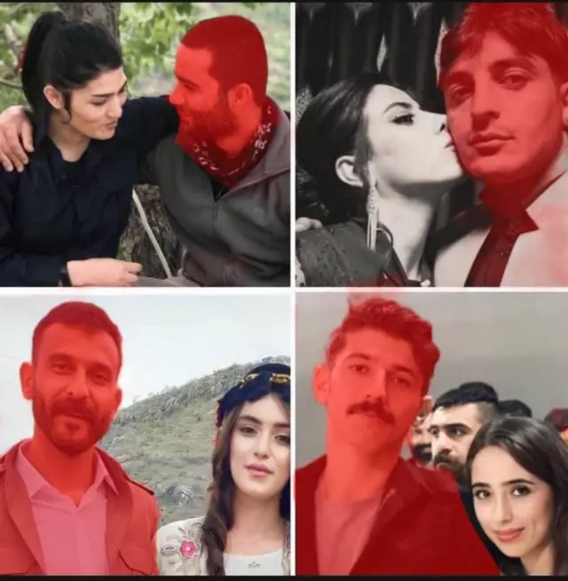 تصویر چهار زندانی سیاسی کرد همراه با اعضای خانوادهشان در شبکههای اجتماعی پس از اعلام خبر اعدام.