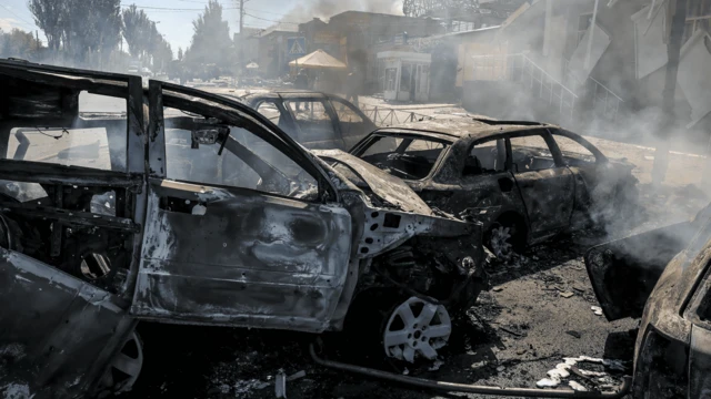 Ataque de un dron ruso en Donetsk, Ucrania