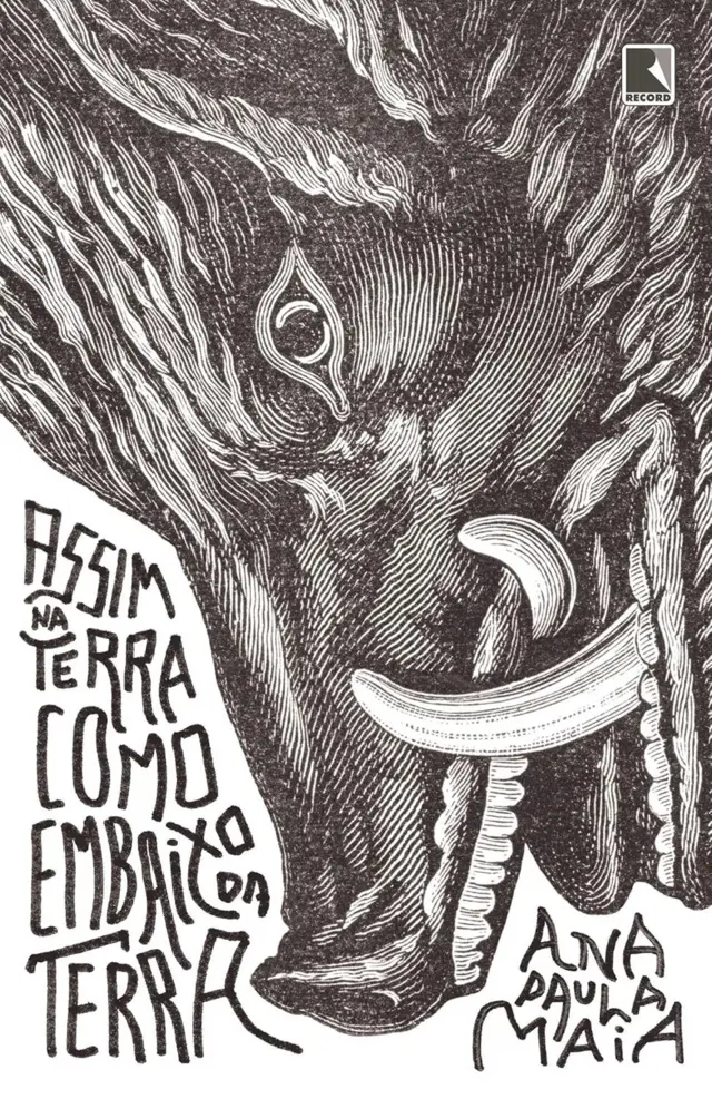 Capa do livro 'Assim na terra como embaixo da terra', em português, da editora Record