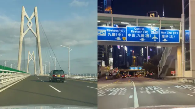 大陆车为左軚车，靠右行驶，跟香港的“右驾左行”完全相反。