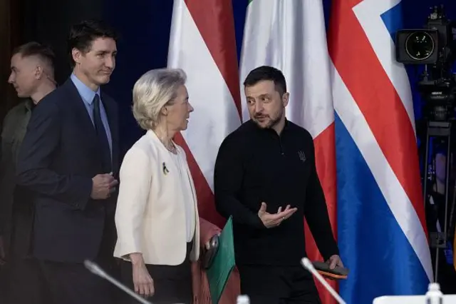 Трюдо, фон дер Ляйн і Зеленський