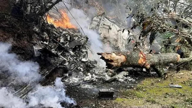 बिपिन रावत का हेलीकॉप्टर तमिलनाडु के नीलगिरी ज़िले के कुन्नूर के पास पहाड़ी इलाक़े में दुर्घटनाग्रस्त हो गया था