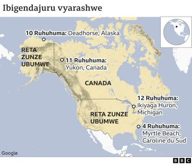 Ibintu byarasiwe mu kirere cya US na Canada