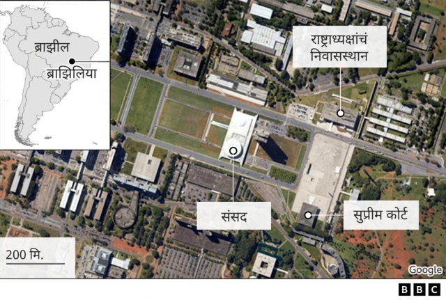 राष्ट्राध्यक्षांच्या निवासाचं चित्र 