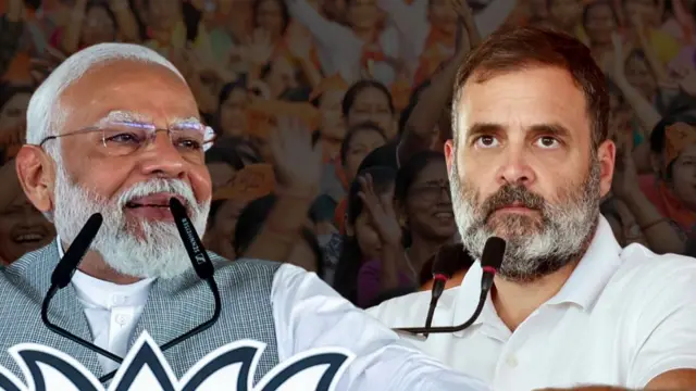 નરેન્દ્ર મોદી અને રાહુલ ગાંધી