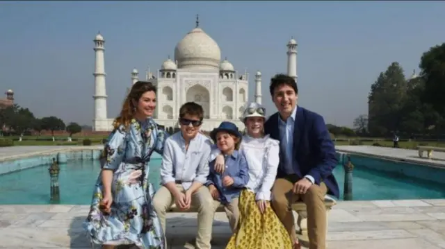 2018 साली ट्रुडो आपल्या कुटुंबासह ताजमहल बघायला गेले होते