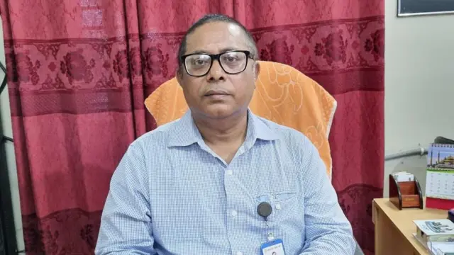 বাংলাদেশ রেলওয়ের পশ্চিমাঞ্চলের মহাব্যবস্থাপক অসীম কুমার তালুকদার।