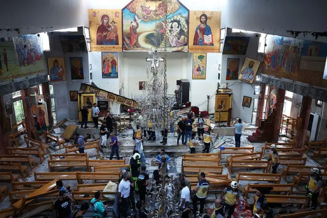 Взрыв в церкви в Дамаске