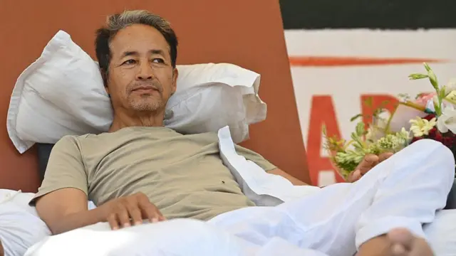 সিজেপির মঞ্চে অনশনরত সোনাম ওয়াংচুক - ফাইল ছবি