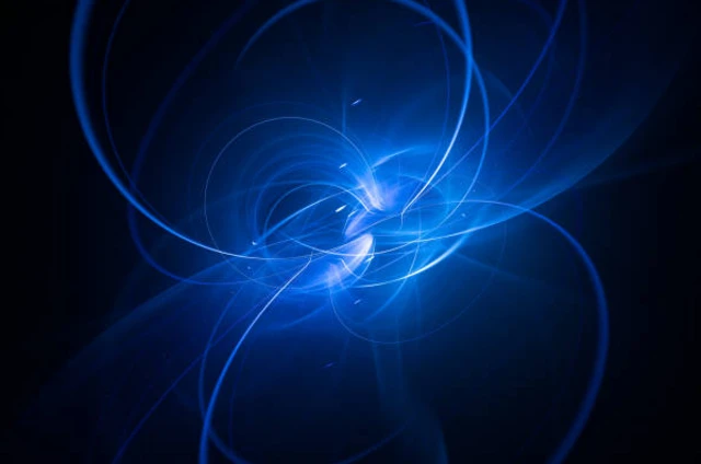 เส้นแสงอนุภาคสีฟ้า 