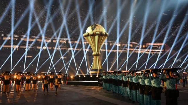 جانب من حفل افتتاح كأس الأمم الأفريقية في الرباط