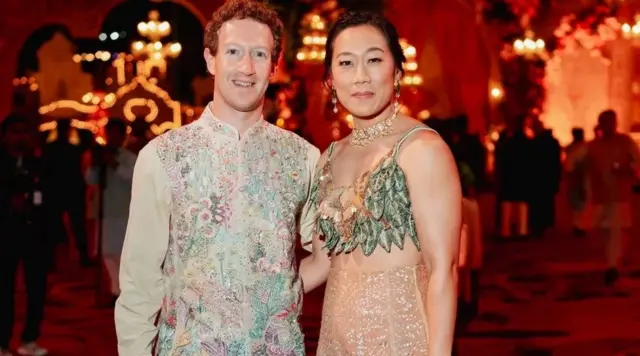 প্রি-ওয়েডিং অনুষ্ঠানে মেটার সিইও মার্ক জাকারবার্গ ও তাঁর স্ত্রী প্রিসিলা চ্যান।