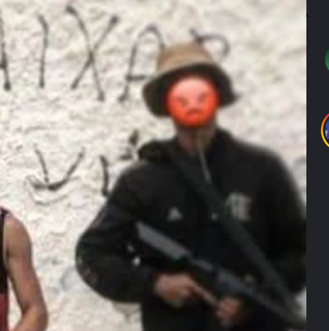 Imagem de jovem com fuzil na mão publicada no Instagram