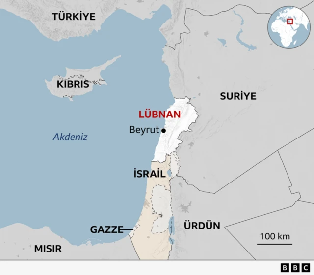 Suriye Lübnan haritası 