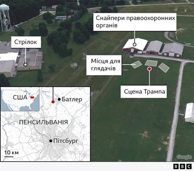 Графіка місця замаху