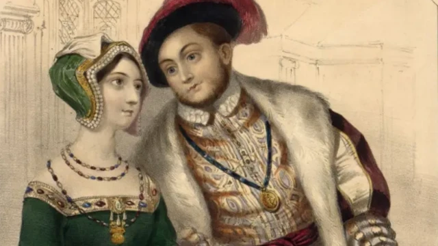 Zanen hoton Sarki Henry VIII da matarsa ta biyu, Anne Boleyn.