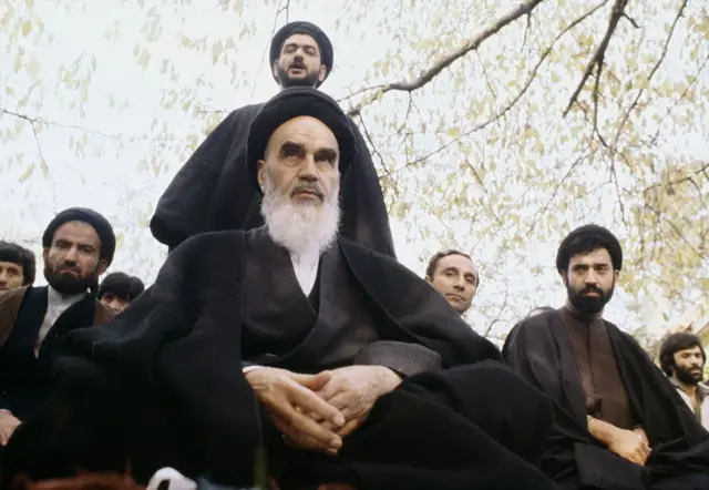 El ayatóla Jomeini en 1979.