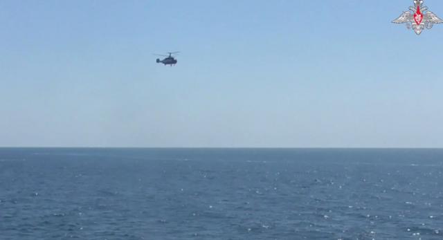 Корабельний вертоліт Ка-27, що був на борту "Сергія Котова", кадри липня 2023 року