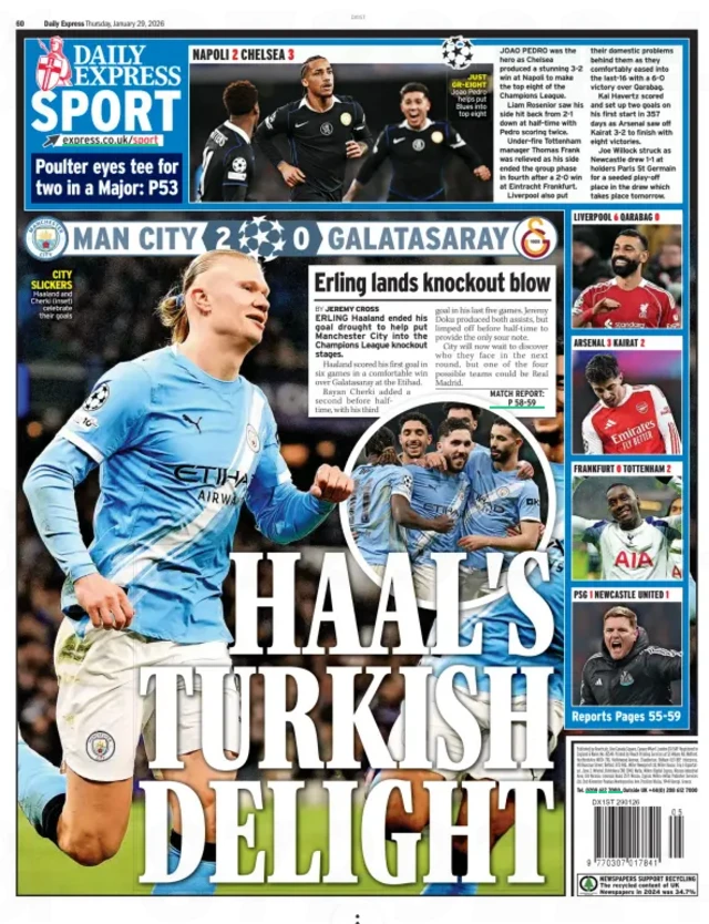 Daily Express gazetesinin bugünkü sayısı