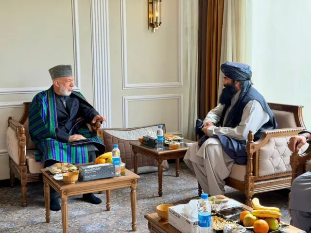 حامد کرزی به دیدار سراج‌الدین حقانی رفت 