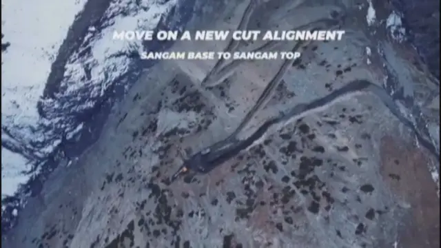 अमरनाथ गुफ़ा तक किए गए सड़क चौड़ी करण का वीडियो बीआरओ ने जारी किया.