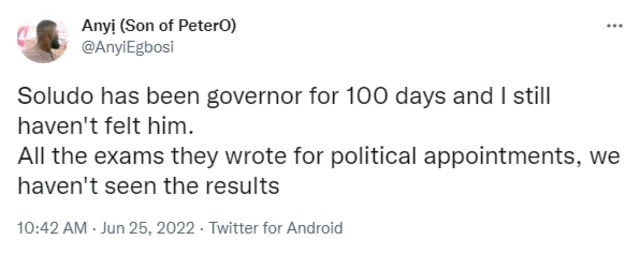 Soludo 100 days