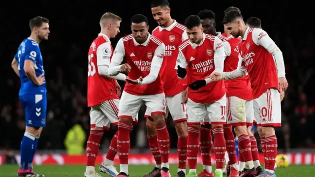 Arsenal ifise amanota 60 mu nkino 25 za Premier League imaze gukina, ni mu gihe mu mwaka uheze yahejeje ari iya gatanu ifise amanota 69 mu nkino 38 
