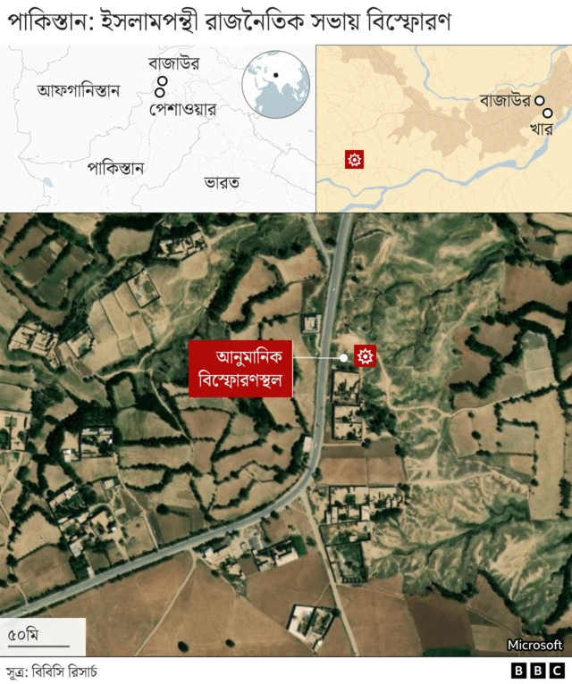 আফগানিস্তান সীমান্তের কাছে বাজাউর অঞ্চল