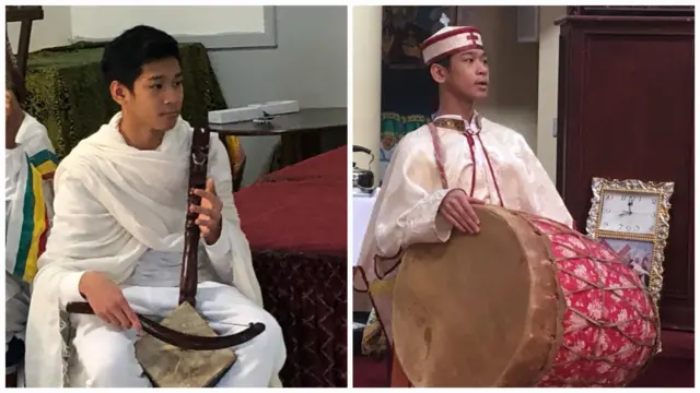 ዮሐንስ ክራርን ጨምሮ ሌሎች የዜማ መሳሪያዎችን ይጫወታል